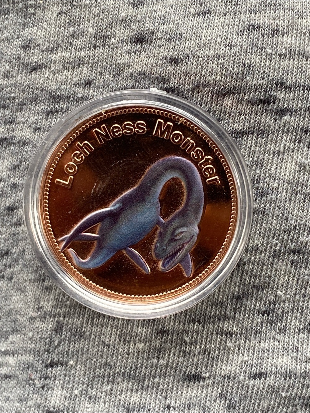 Loch Ness Monster collective Coin - Copper 999 fine solid 1 Troy Oz